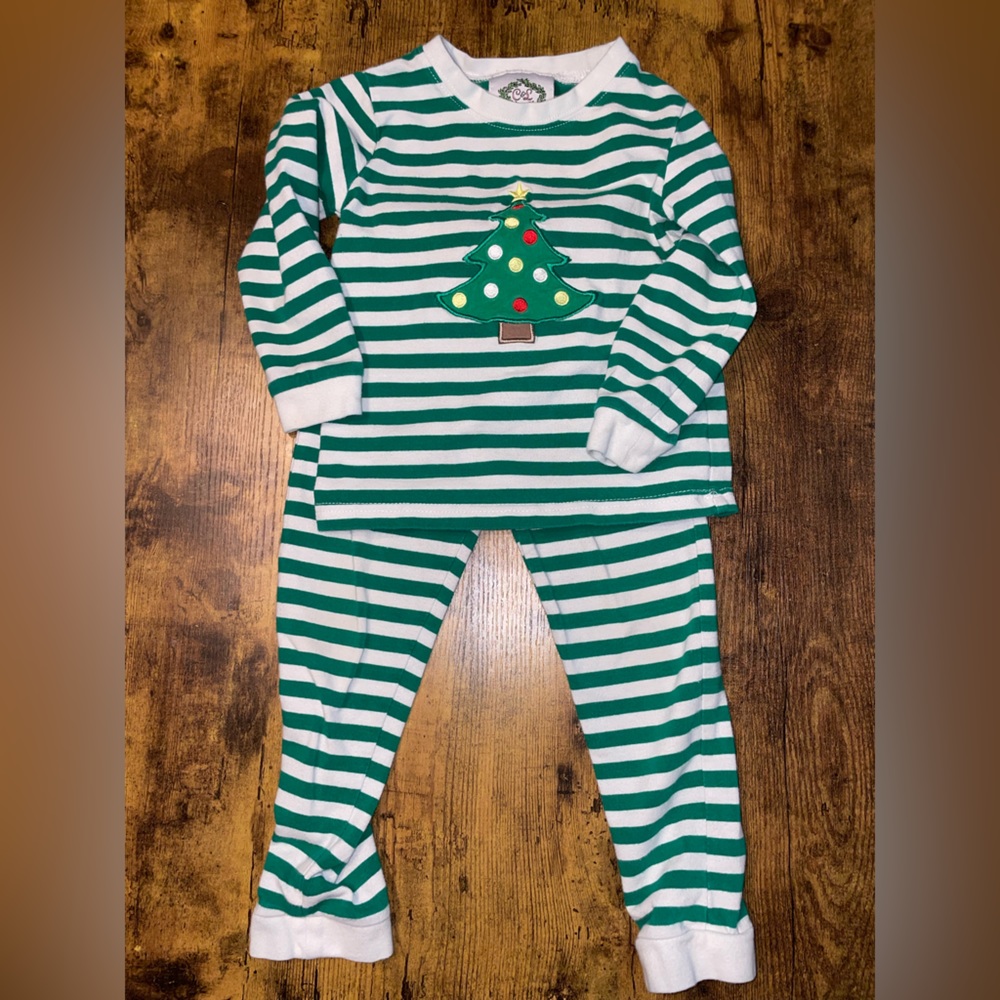 Cecil and Lou Christmas Pajamas GUC 24 month boys